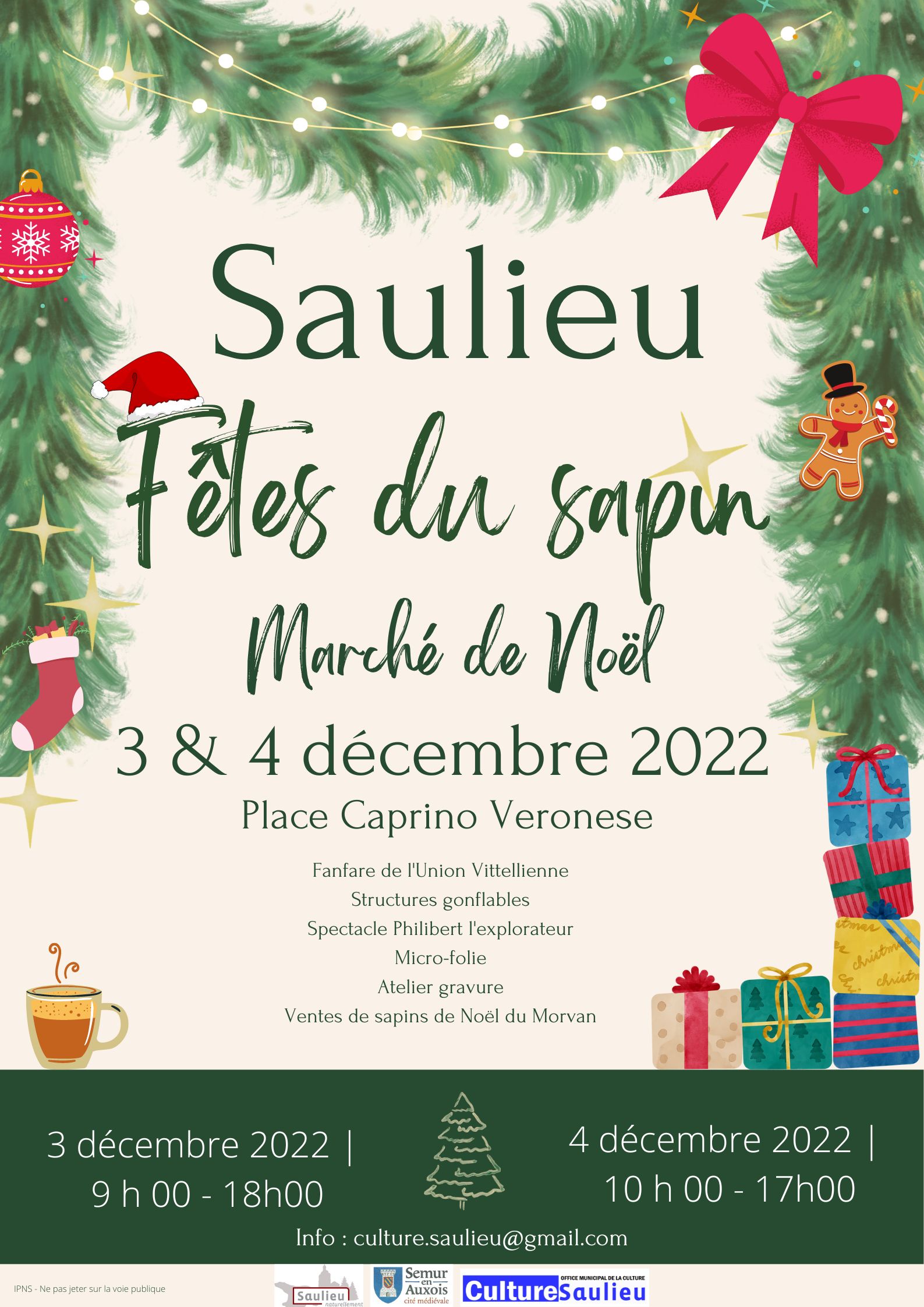 affiche FÊte du sapin 2022 2