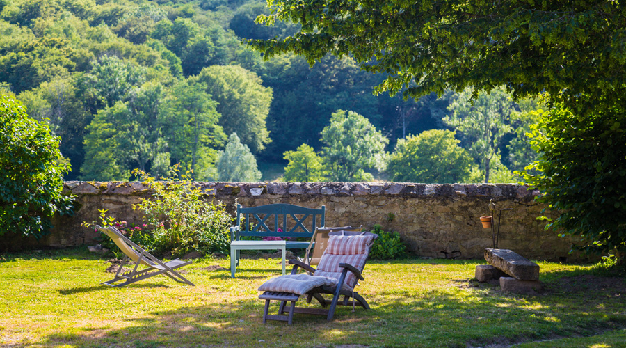 repos au jardin